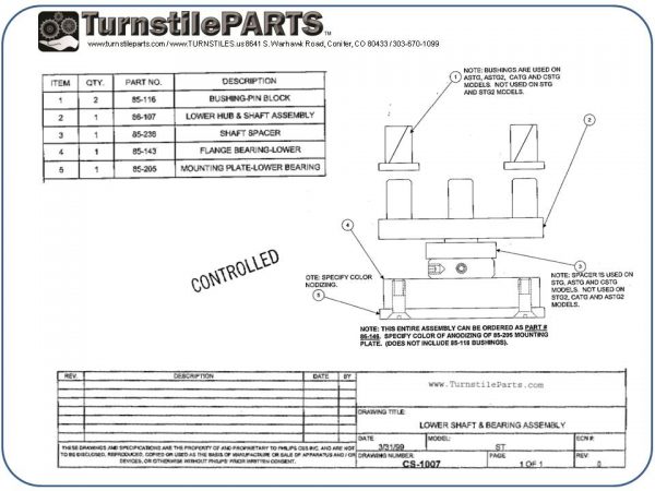 Turnstile Parts - Phillips Burle - Image 6