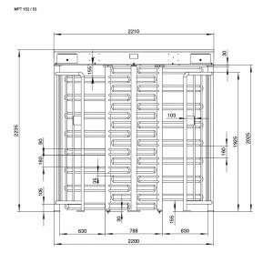 MPT Tandem Full Height Turnstile - TURNSTILES.us