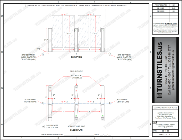 AG-OPTIC Optical Turnstiles with High or Low Glass - Image 15