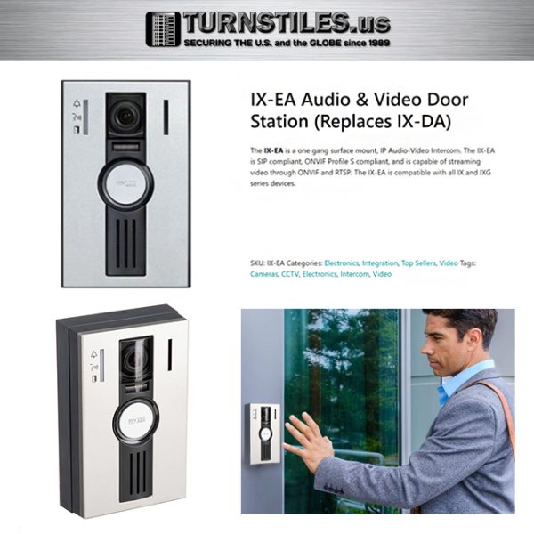 IX-EA Audio & Video Door Station (Replaces IX-DA) - Image 4